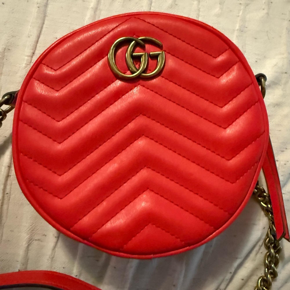 Red Quilted Crossbody Bag